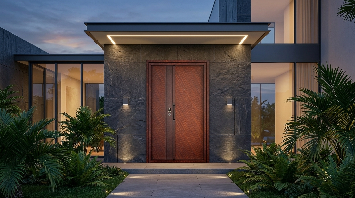 Refined Design & High-Performance Security Steel Door Entrance